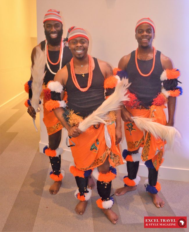 Igwe Cultural dancers at Africa Day Reception 2018 hosted by Mayor Sylvester Turner in Houston City Hall.