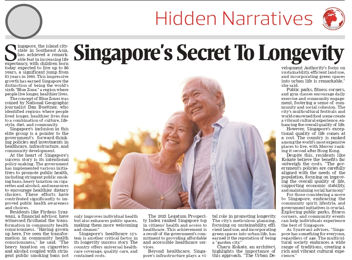 Singapore’s Longevity Secrets: How Policies and Lifestyle Boost Lifespan