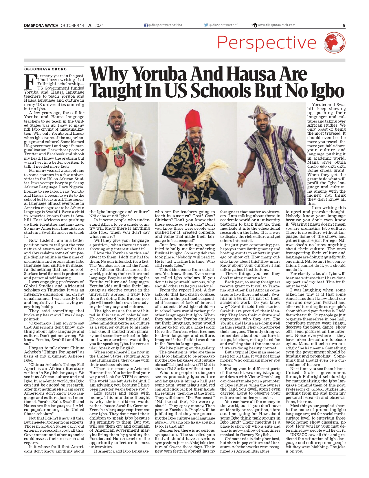 Why Yoruba and Hausa Are Taught in U.S. Schools